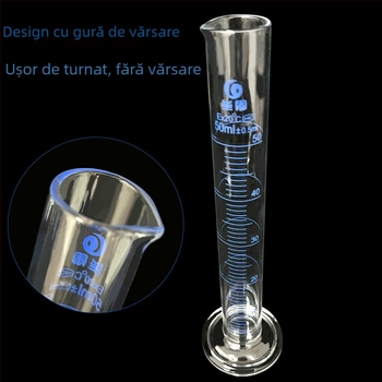 Cilindru de măsurat din sticlă borosilicat de înaltă calitate, grad A, 5/10/25/50/100/250/500/1000/2000 ml