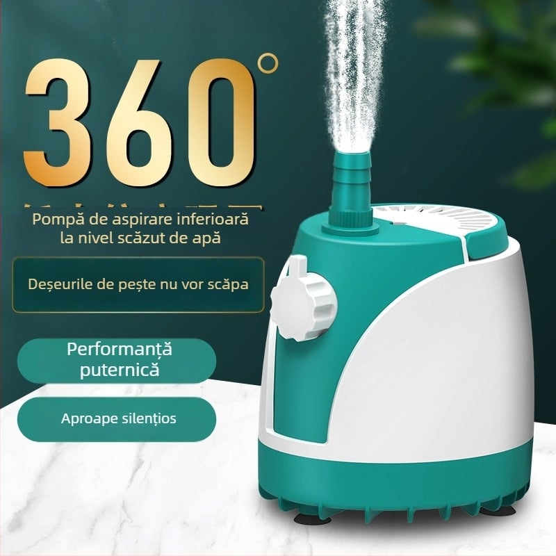 SQG pompă submersibilă pentru acvariu, zgomot redus, pompă de circulație pentru schimbarea apei, mică pompă de aspirație la bază, protecție împotriva funcționării în gol