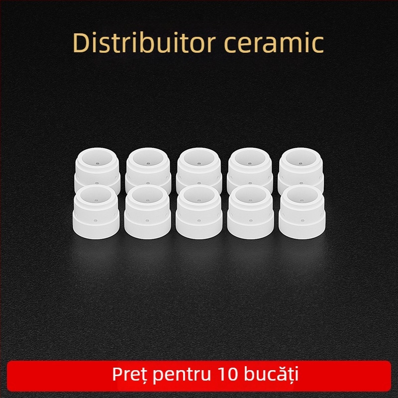 Duza de tăiere cu plasmă 80A LGK63 – set de consumabile pentru duză: duză, electrod, protecție ceramică