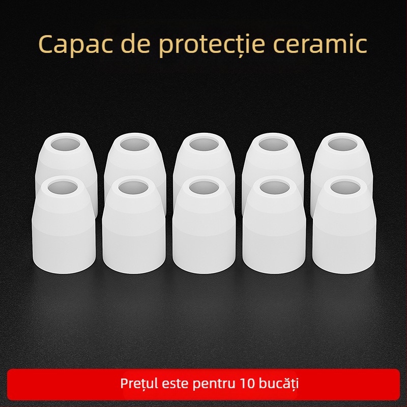 Duza de tăiere cu plasmă 80A LGK63 – set de consumabile pentru duză: duză, electrod, protecție ceramică