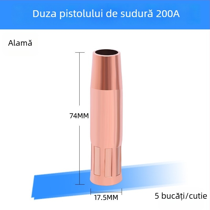 Duză protectoare din cupru pentru pistolul de sudură Panasonic, sudură cu protecție gaz, compatibilă cu 200A/350A/500A