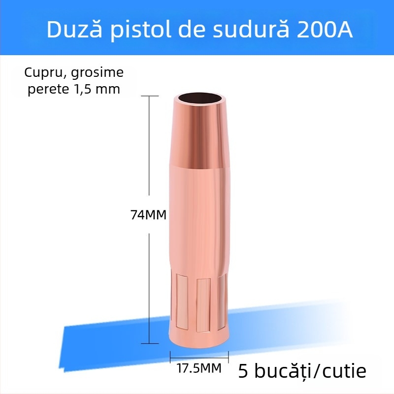 Duză protectoare din cupru pentru pistolul de sudură Panasonic, sudură cu protecție gaz, compatibilă cu 200A/350A/500A