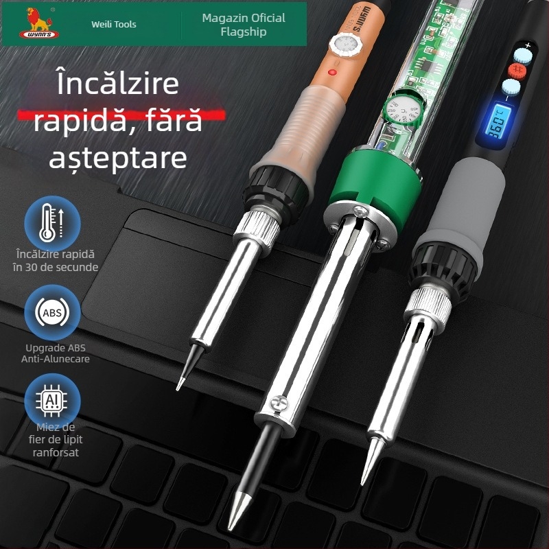 Power Lion fier de lipit electric cu temperatură reglabilă pentru uz casnic, instrument de sudură și reparații, control inteligent al temperaturii