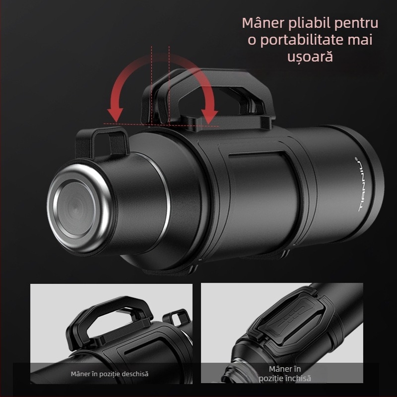 TEENUU Termos cu capacitate foarte mare pentru drumeții în aer liber și utilizare în mașină, izolat pentru apă fierbinte