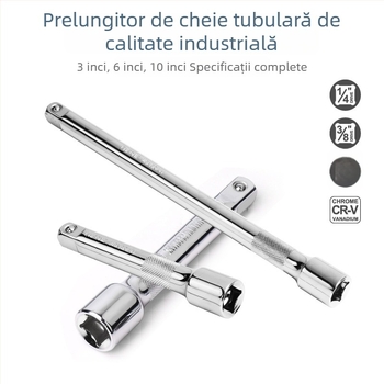 Tijă de extindere pentru cheie cu Ratchet 3/8 inch, extensie lungă, accesorii pentru cheie cu soclu