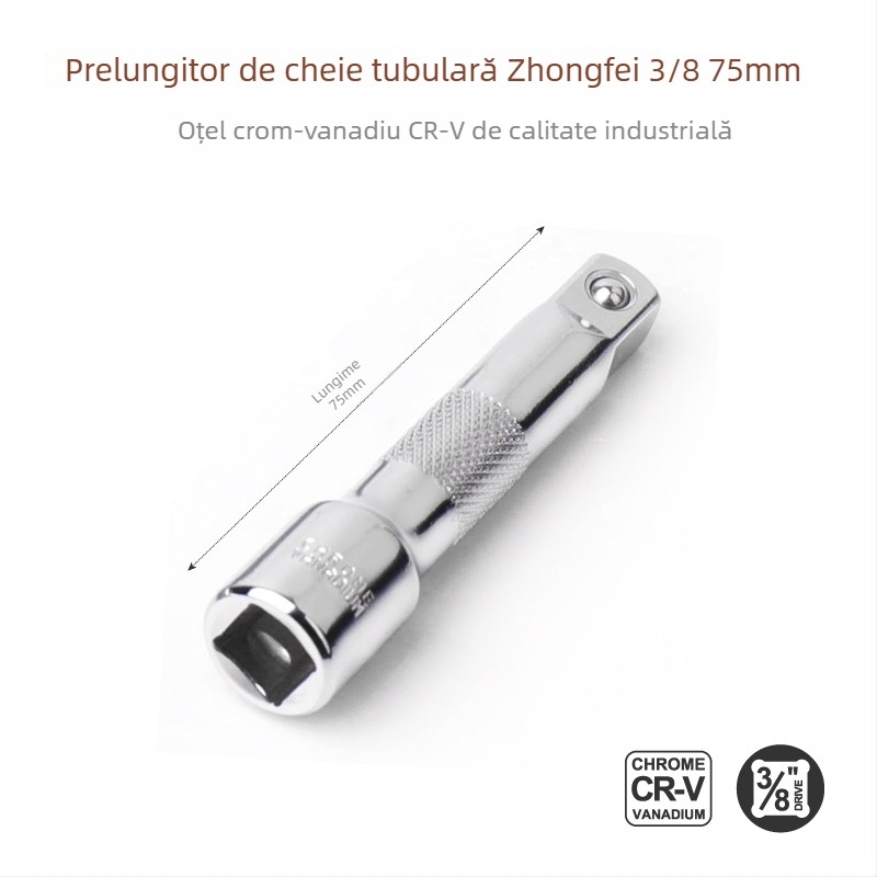 Tijă de extindere pentru cheie cu Ratchet 3/8 inch, extensie lungă, accesorii pentru cheie cu soclu