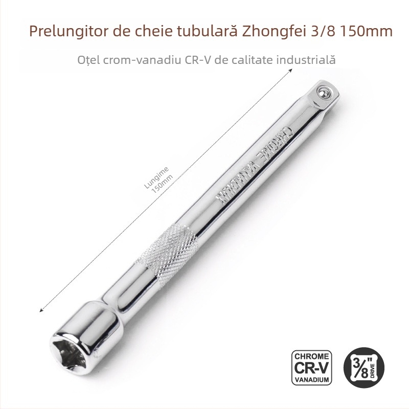 Tijă de extindere pentru cheie cu Ratchet 3/8 inch, extensie lungă, accesorii pentru cheie cu soclu