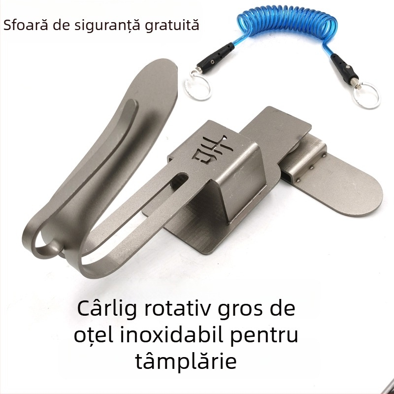 Suport rotativ din oțel inoxidabil pentru șurubelniță electrică, agățător unelte din tâmplărie
