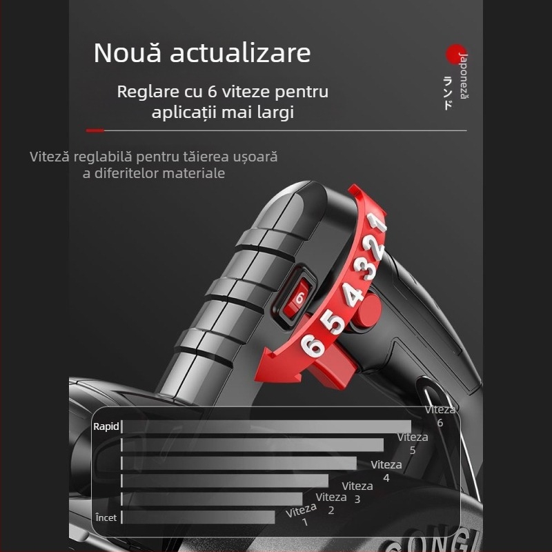 Mașină de tăiat cu reglare a vitezei pentru tâmplărie, aparat portabil de canelare pentru plăci, piatră și metal, fierăstrău electric pentru marmură, tăiere rapidă