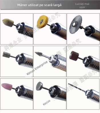 Polizor electric cu ax flexibil, convertibil în polizor suspendat; mașină de gravură; unelte de sculptură în jad și lemn, sculptură de rădăcini; cuțit de sculptură și dalte