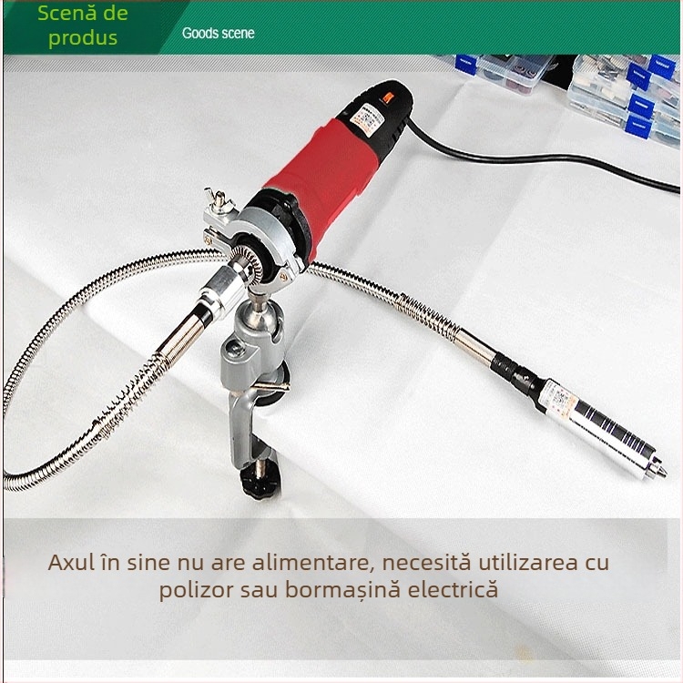 Polizor electric cu ax flexibil, convertibil în polizor suspendat; mașină de gravură; unelte de sculptură în jad și lemn, sculptură de rădăcini; cuțit de sculptură și dalte