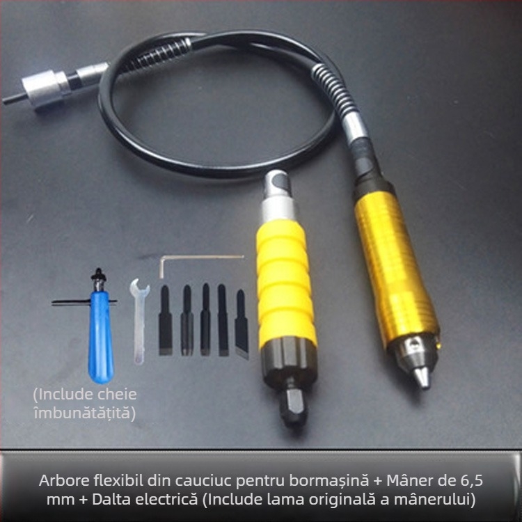 Polizor electric cu ax flexibil, convertibil în polizor suspendat; mașină de gravură; unelte de sculptură în jad și lemn, sculptură de rădăcini; cuțit de sculptură și dalte