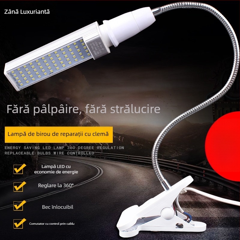 Deer Fairy Iluminat pentru repararea telefoanelor mobile – lampă de birou LED cu clips pentru sudură