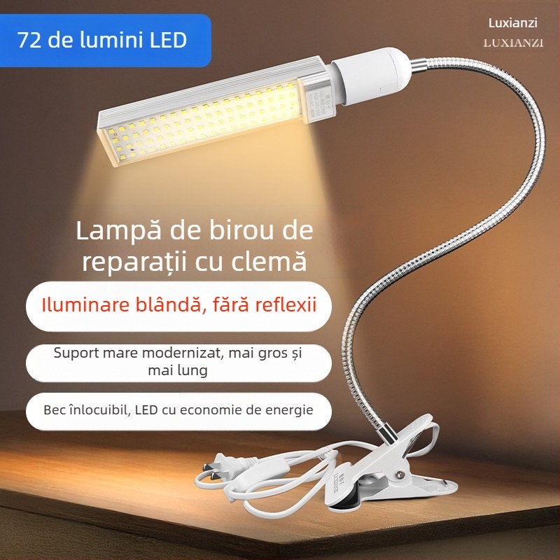 Deer Fairy Iluminat pentru repararea telefoanelor mobile – lampă de birou LED cu clips pentru sudură