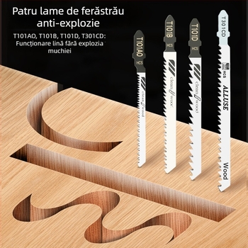 Lama de fierăstrău pendular pentru lemn, lungime extinsă, T244D oțel de înaltă viteză, 101A0, placă metalică cu orificiu, dinți grosieri/medii/fini.
