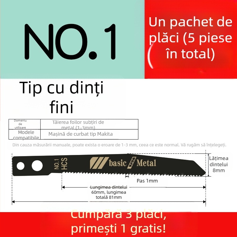 Lama de fierăstrău pendular pentru lemn, lungime extinsă, T244D oțel de înaltă viteză, 101A0, placă metalică cu orificiu, dinți grosieri/medii/fini.
