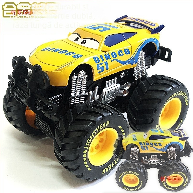 Mașinuță de jucărie Off-Road Bigfoot din aliaj – model static de curse, McQueen