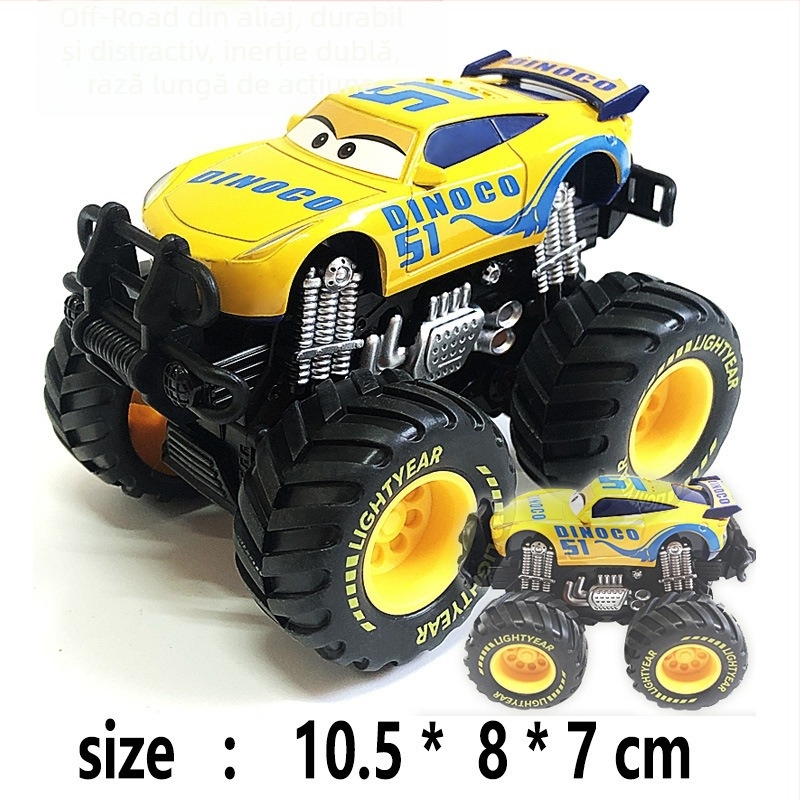 Mașinuță de jucărie Off-Road Bigfoot din aliaj – model static de curse, McQueen