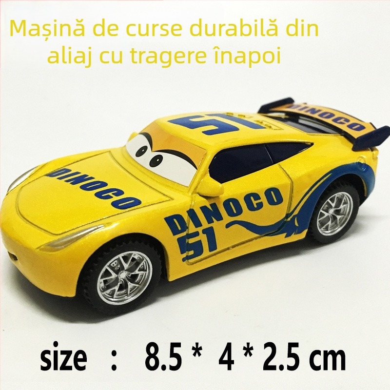 Mașinuță de jucărie Off-Road Bigfoot din aliaj – model static de curse, McQueen