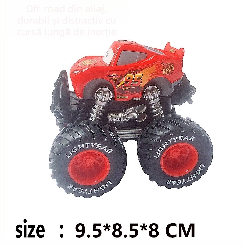 Mașinuță de jucărie Off-Road Bigfoot din aliaj – model static de curse, McQueen