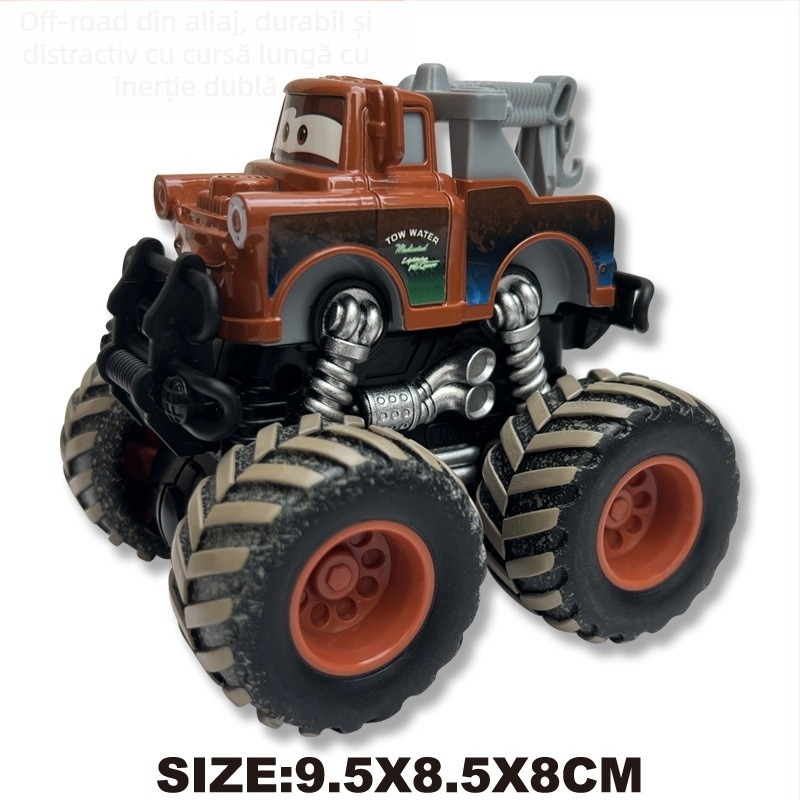 Mașinuță de jucărie Off-Road Bigfoot din aliaj – model static de curse, McQueen