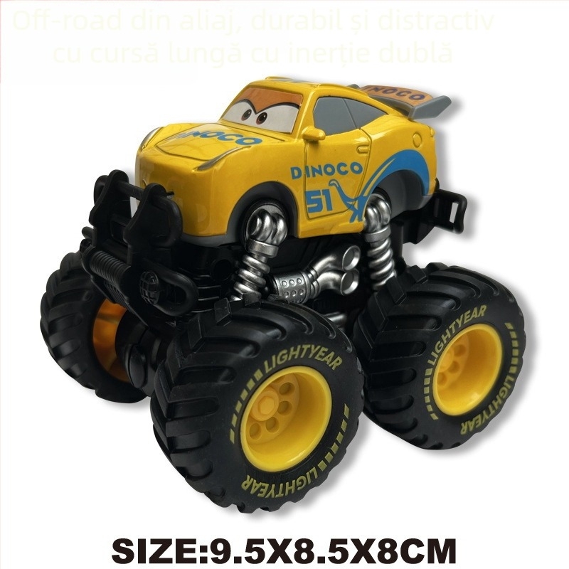 Mașinuță de jucărie Off-Road Bigfoot din aliaj – model static de curse, McQueen
