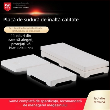 Cărămidă refractară din cuarț, pătrată, cu patru colțuri și șase picioare, pentru sudură la temperaturi înalte, placă de sudură, prelucrarea bijuteriilor și unelte de placare cu aur