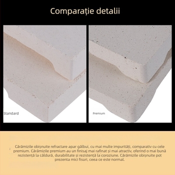 Cărămidă refractară din cuarț, pătrată, cu patru colțuri și șase picioare, pentru sudură la temperaturi înalte, placă de sudură, prelucrarea bijuteriilor și unelte de placare cu aur