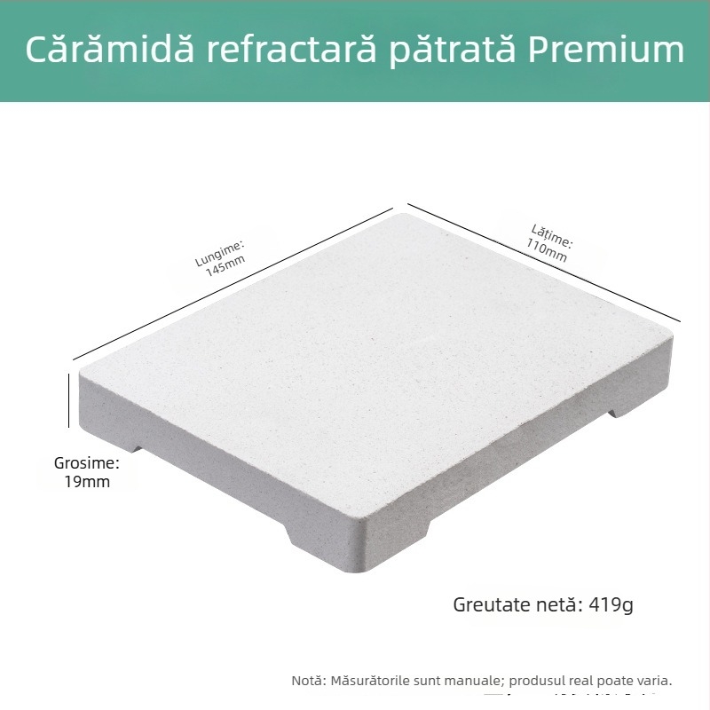 Cărămidă refractară din cuarț, pătrată, cu patru colțuri și șase picioare, pentru sudură la temperaturi înalte, placă de sudură, prelucrarea bijuteriilor și unelte de placare cu aur