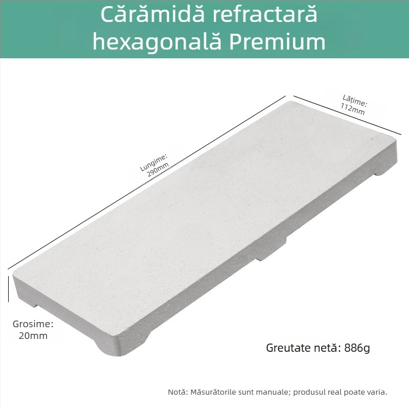Cărămidă refractară din cuarț, pătrată, cu patru colțuri și șase picioare, pentru sudură la temperaturi înalte, placă de sudură, prelucrarea bijuteriilor și unelte de placare cu aur