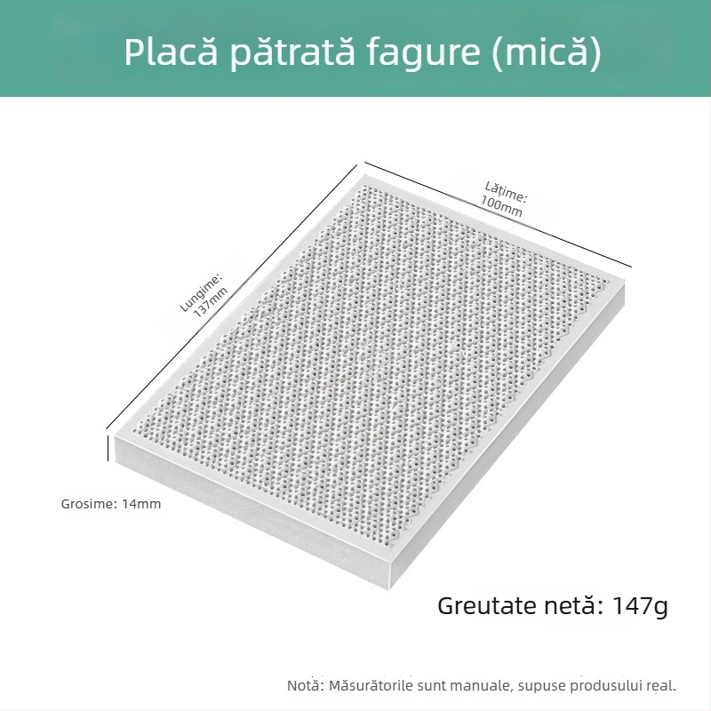Cărămidă refractară din cuarț, pătrată, cu patru colțuri și șase picioare, pentru sudură la temperaturi înalte, placă de sudură, prelucrarea bijuteriilor și unelte de placare cu aur