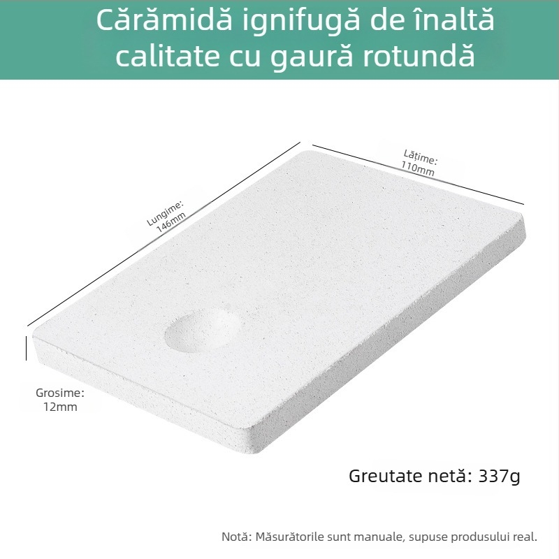 Cărămidă refractară din cuarț, pătrată, cu patru colțuri și șase picioare, pentru sudură la temperaturi înalte, placă de sudură, prelucrarea bijuteriilor și unelte de placare cu aur