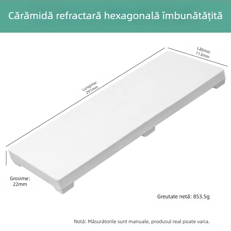 Cărămidă refractară din cuarț, pătrată, cu patru colțuri și șase picioare, pentru sudură la temperaturi înalte, placă de sudură, prelucrarea bijuteriilor și unelte de placare cu aur