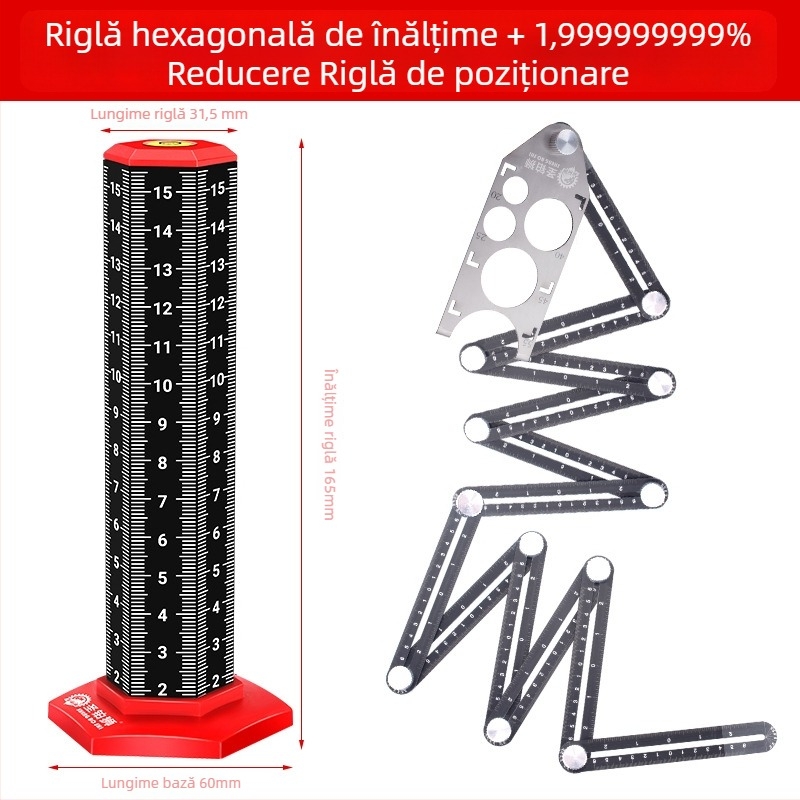 Nivelă-contur pentru zidari – instrument de aliniere a plăcilor de podea și a grinzilor de tavan