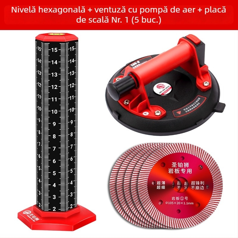 Nivelă-contur pentru zidari – instrument de aliniere a plăcilor de podea și a grinzilor de tavan