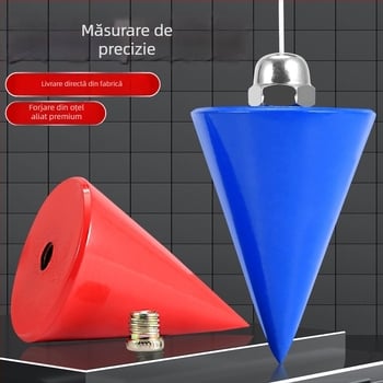 Set greutăți pentru linia de plumb în tâmplărie — greutăți conice 2 kg și 10 kg