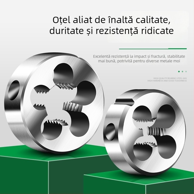 Cheie pentru filetare din oțel aliat, manuală, pentru filet metrice