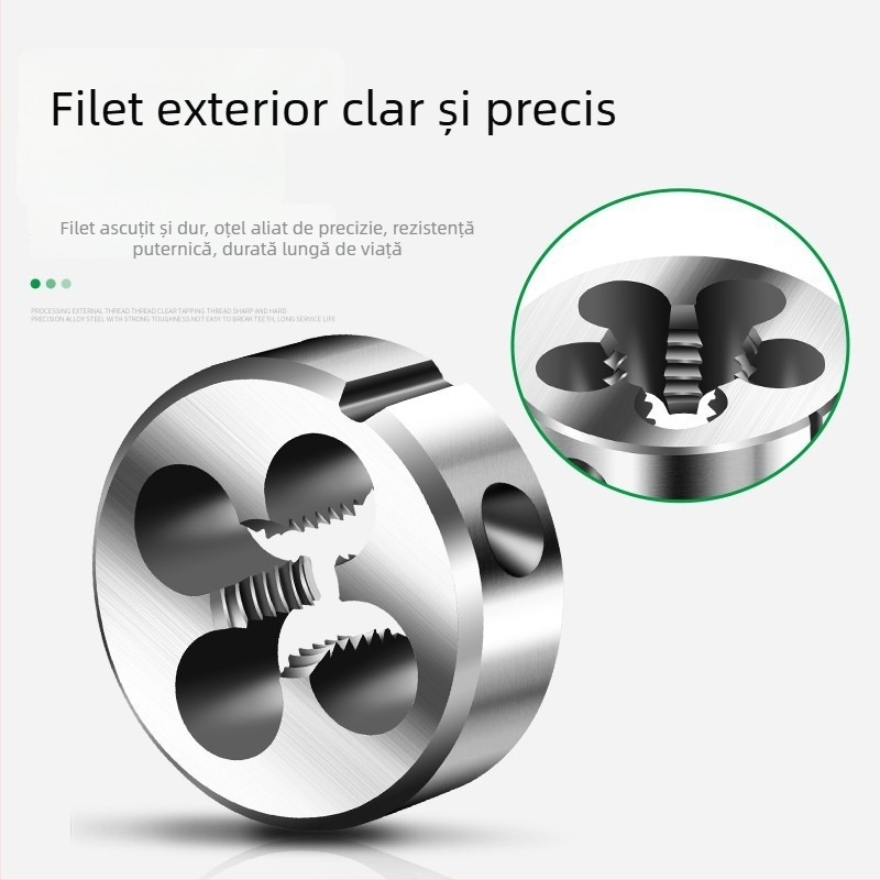 Cheie pentru filetare din oțel aliat, manuală, pentru filet metrice
