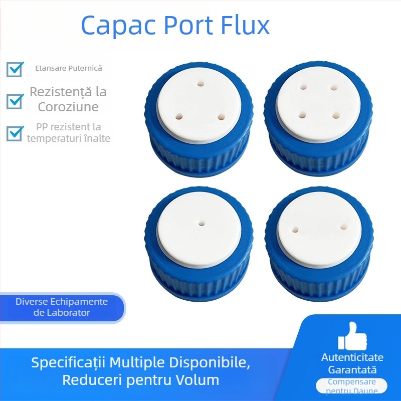 Cap GL45 pentru sticlă de fază mobilă; capac PTFE pentru sticlă Schott de reagenti