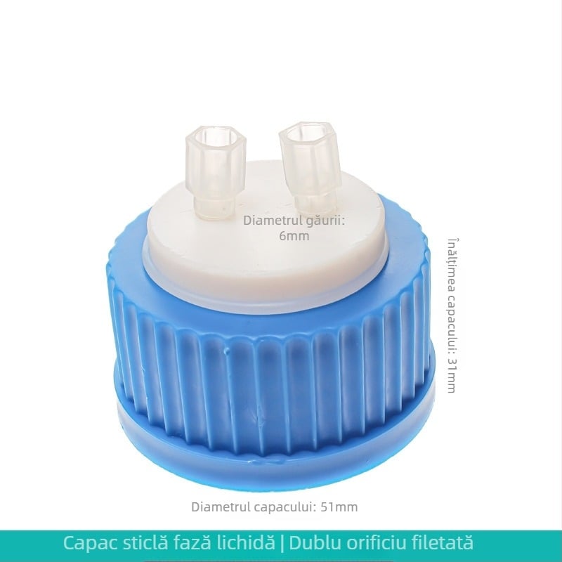 Cap GL45 pentru sticlă de fază mobilă; capac PTFE pentru sticlă Schott de reagenti