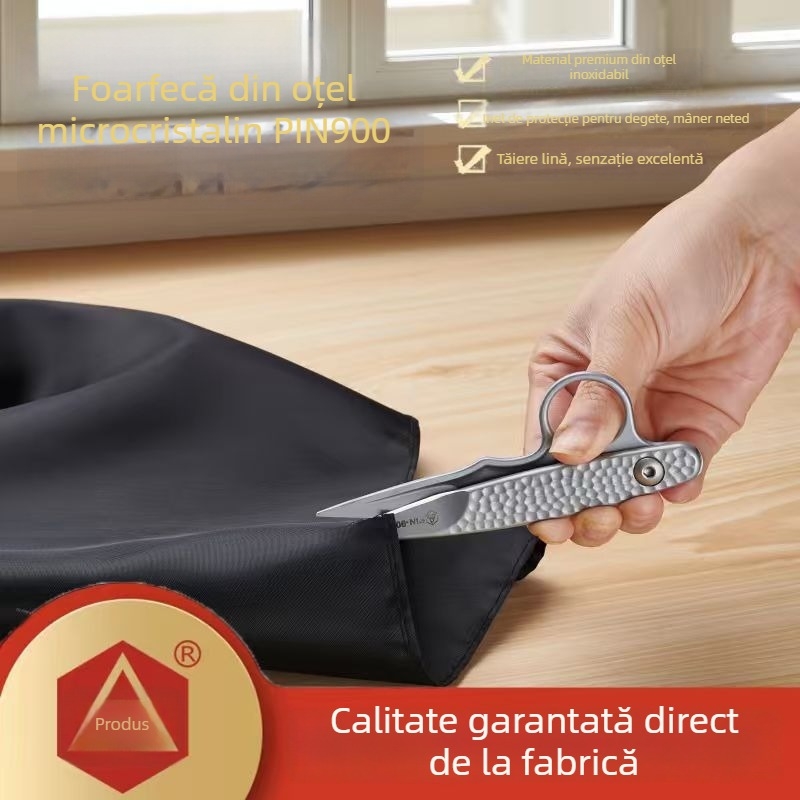 Foarfece Pin din oțel microcrystalin pentru ață, vârfuri în formă de U, ascuțite, pentru uz casnic și profesionare pentru ață și fir de pescuit