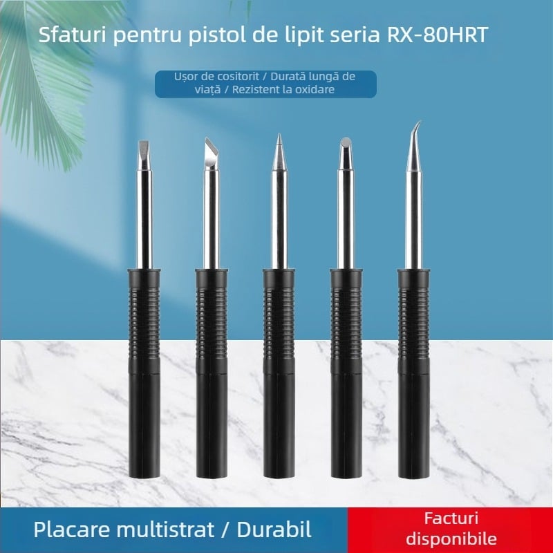 GOOT RX-80HRT vârf universal de lipit, nucleu de încălzire, formă de potcoavă