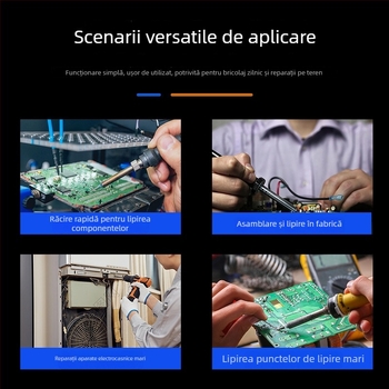 Fier de lipit cu afișaj digital, putere înaltă, temperatură reglabilă, durată lungă de viață, 100–200 W, vârfuri cu lamă și în formă de copită, pistol de lipit de nivel industrial