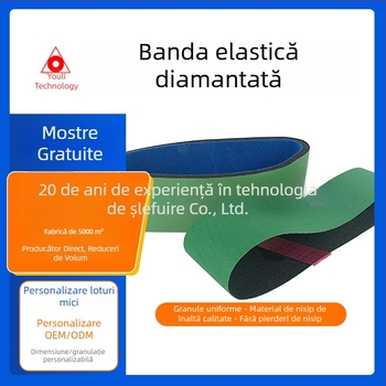 Bandă elastică de șlefuit cu diamant pentru metal și oțel inoxidabil, bandă de șlefuit pentru prelucrarea lemnului și șlefuire a aliajului de aluminiu