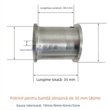 DIY Mini Șlefuitor cu Curea — Roată de Antrenare, Mică Mașină de Șlefuit, Aliaj de Aluminiu, Mini Șlefuitor, Lățime 30 mm, Accesorii pentru Roata de Antrenare