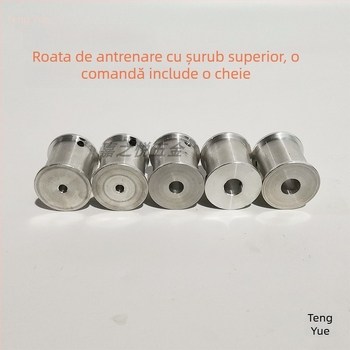 DIY Mini Șlefuitor cu Curea — Roată de Antrenare, Mică Mașină de Șlefuit, Aliaj de Aluminiu, Mini Șlefuitor, Lățime 30 mm, Accesorii pentru Roata de Antrenare