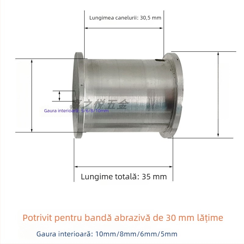 DIY Mini Șlefuitor cu Curea — Roată de Antrenare, Mică Mașină de Șlefuit, Aliaj de Aluminiu, Mini Șlefuitor, Lățime 30 mm, Accesorii pentru Roata de Antrenare