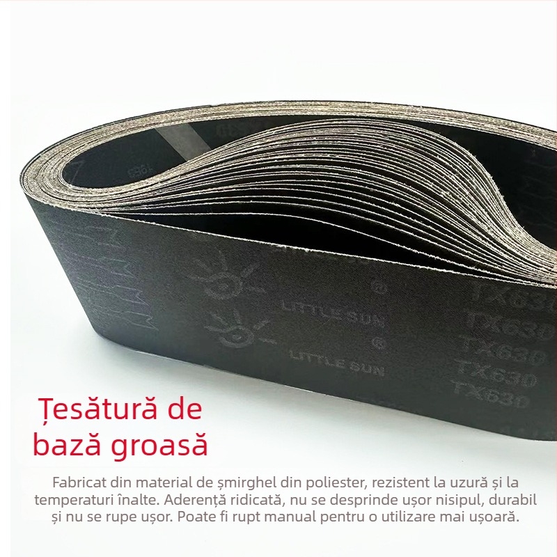 TX630 Little Sun bandă de șlefuit cu îmbinare plată 915 × 100 mm pentru oțel inoxidabil, aluminiu și aliaj de zinc