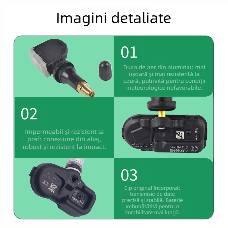 Senzor de presiune în pneuri, model 13598771, pentru Buick, Chevrolet, Cadillac și GMC