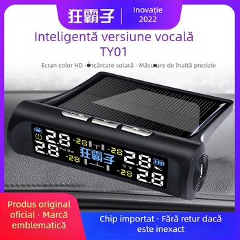 TY01 Monitor TPMS Solar Wireless cu senzor intern și extern, precizie înaltă